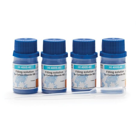 Hanna HI4005-40 Carbon Dioxide ISE Electrode Filling Solution 4 x 30 mL | EnvMart
