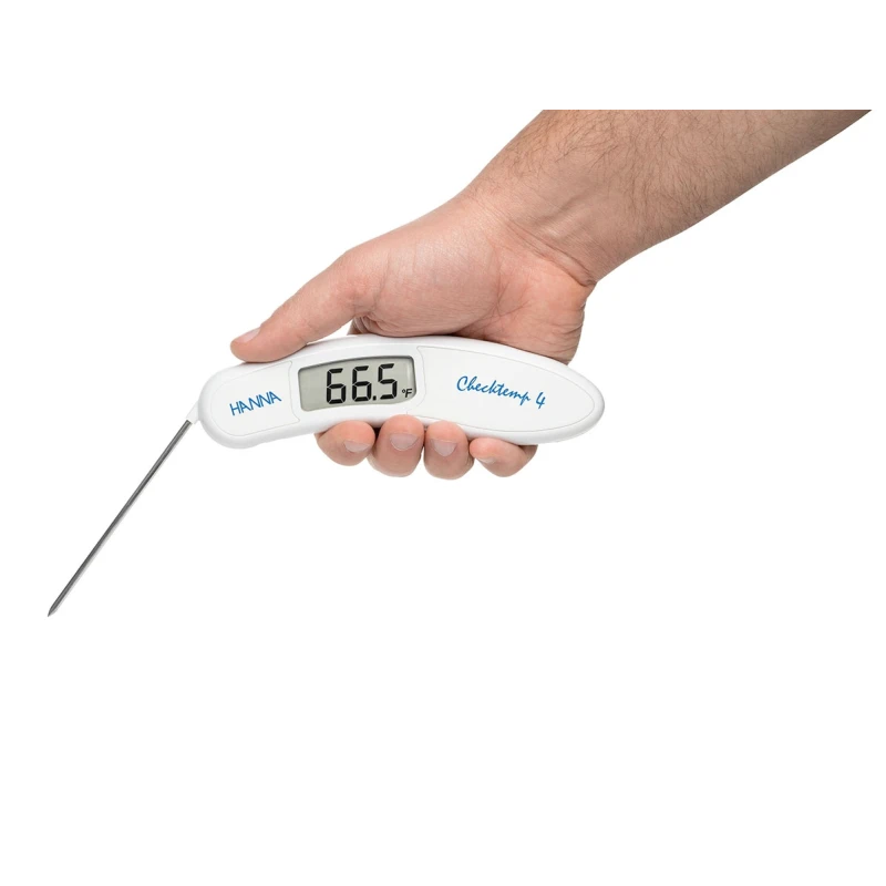 Checktemp® 4 HI151-3 Folding Thermistor Thermometer | EN 13485, IP67, -50 to 300°C | EnvMart