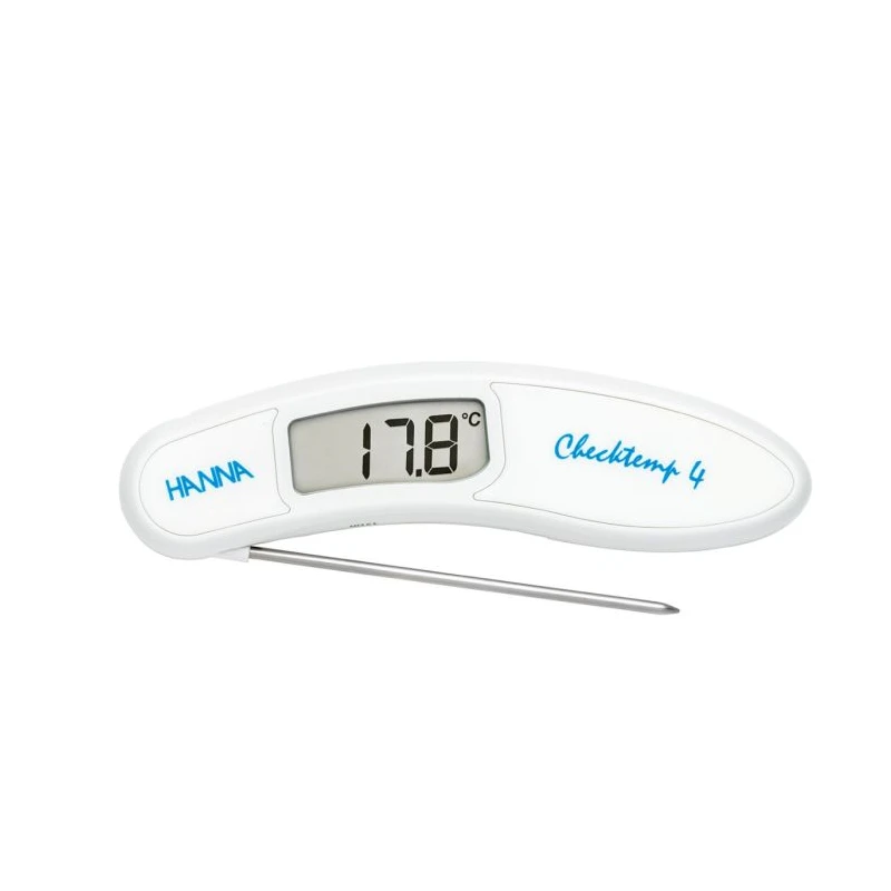Checktemp® 4 HI151 Folding Thermistor Thermometer, -50°C to 300°C, EN 13485, IP67 | EnvMart