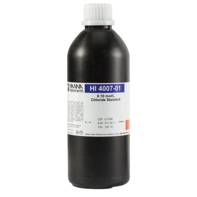 Hanna HI4007-01 Chloride ISE Standard Solution 0.1M 500 mL Bottle | EnvMart