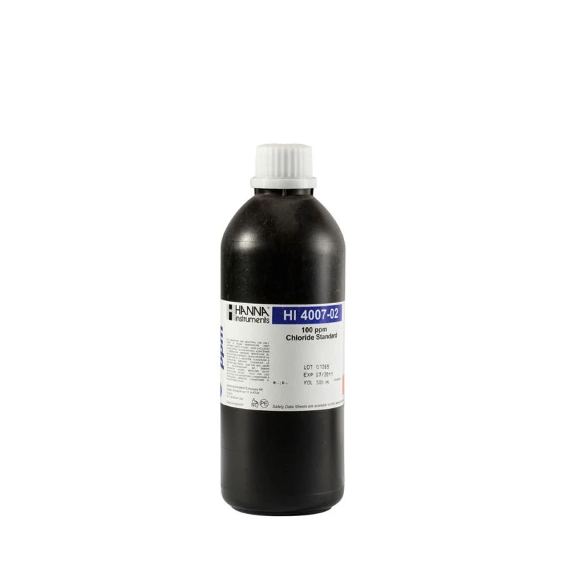 Hanna HI4007-02 Chloride ISE 100 ppm Standard Solution 500 mL | EnvMart
