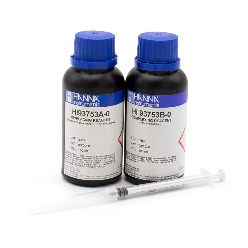 Chloride Reagents HI93753-03 | 300 Tests | Mercury(II) Thiocyanate Method | Laboratory Photometer | EnvMart