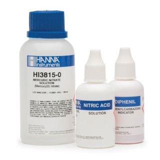 Chloride Test Kit Replacement Reagents HI3815-100, Mercuric Nitrate, 110 Tests | EnvMart