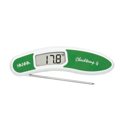 Folding Thermistor Thermometer HI151-4 Waterproof, CAL-Check, -50 to 300°C | EnvMart