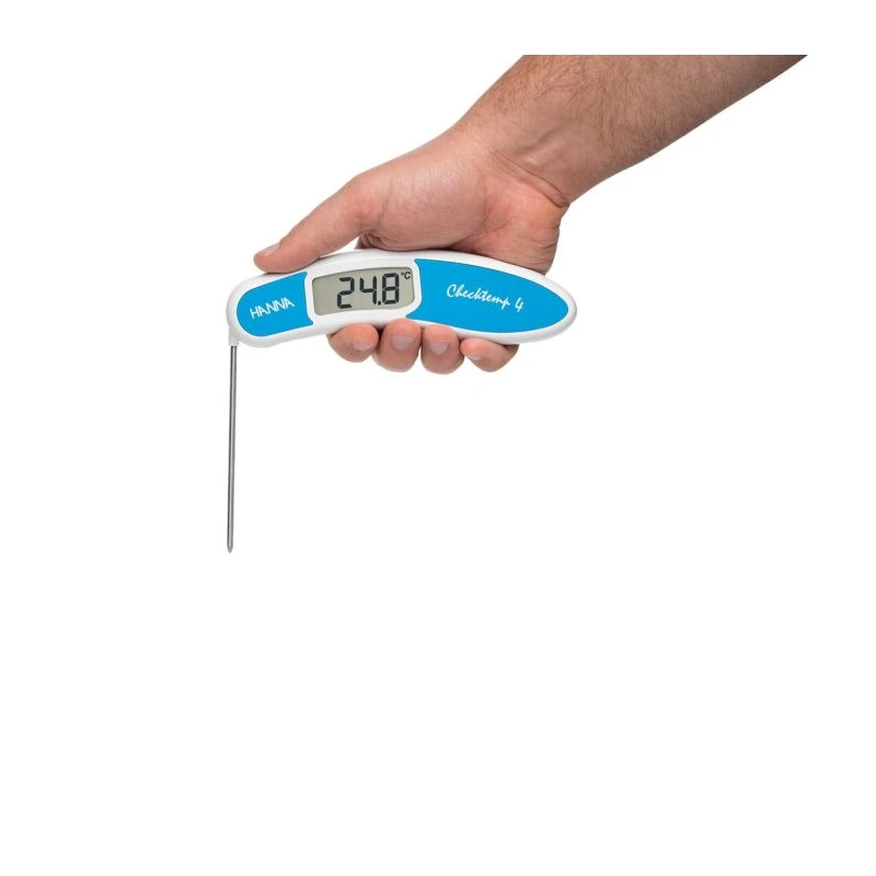 Checktemp® 4 Folding Thermistor Thermometer HI151-2 for Raw Fish, Waterproof, IP67 | EnvMart