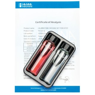 Chromium VI HR Checker HC Calibration Check Set HI723-11, Cuvettes, 0–999 ppb Range, Certificate | EnvMart