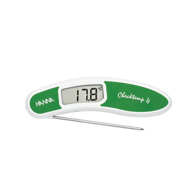 Checktemp® 4 HI151-4 Folding Thermistor Thermometer -50.0 to 300°C, EN 13485, IP67, Food Safety | EnvMart