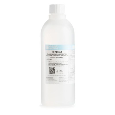 Hanna HI70641L Dairy pH Electrode Cleaning Solution 500 mL | EnvMart