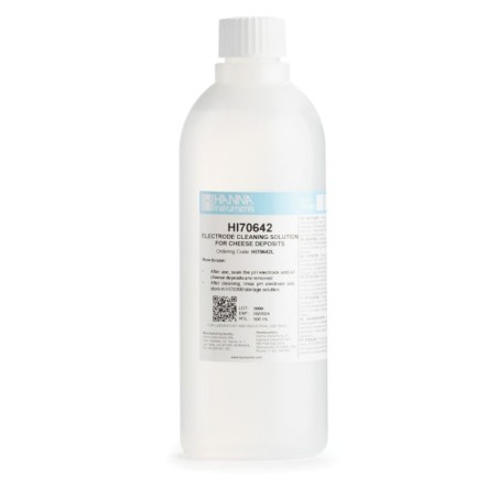 Hanna HI70642L Cleaning Solution for Cheese Deposits 500 mL | EnvMart