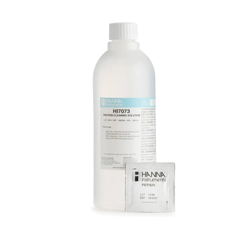 Cleaning Solution for Proteins HI7073L, Enzymatic, 500 mL pH Electrode Cleaner | EnvMart