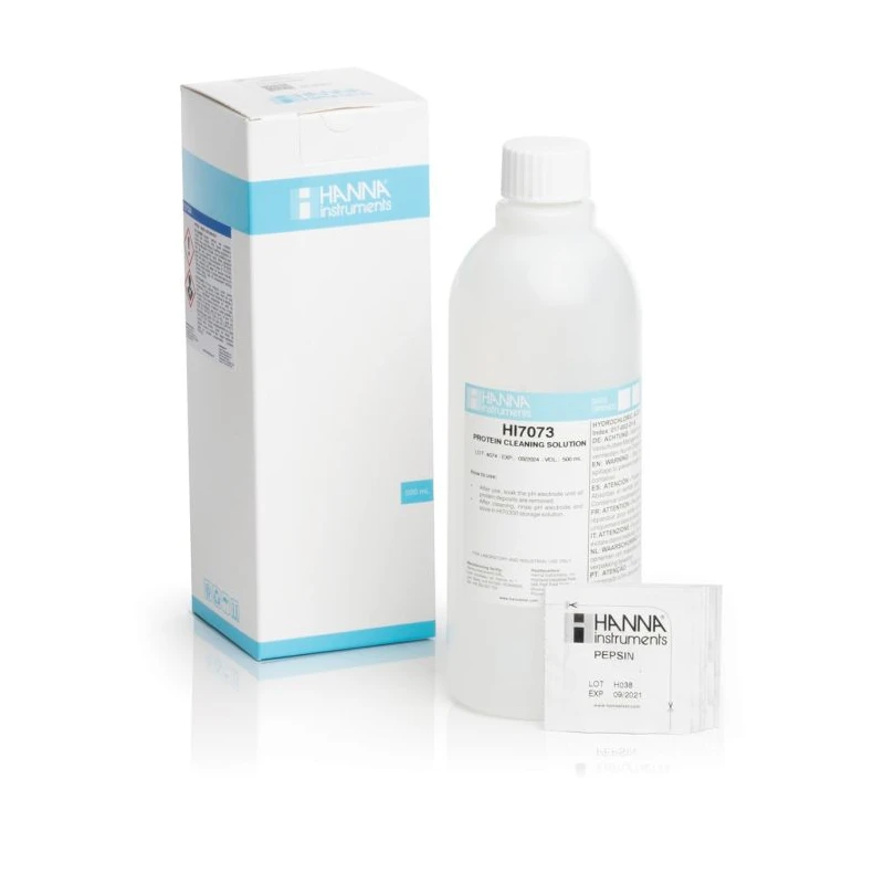 Cleaning Solution for Proteins HI7073L, Enzymatic, 500 mL pH Electrode Cleaner | EnvMart