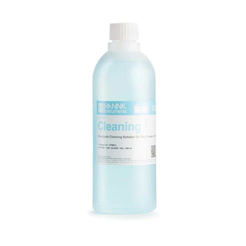 Cleaning Solution for Skin Grease and Sebum HI70621L 500 mL pH Electrode Cleaner | EnvMart