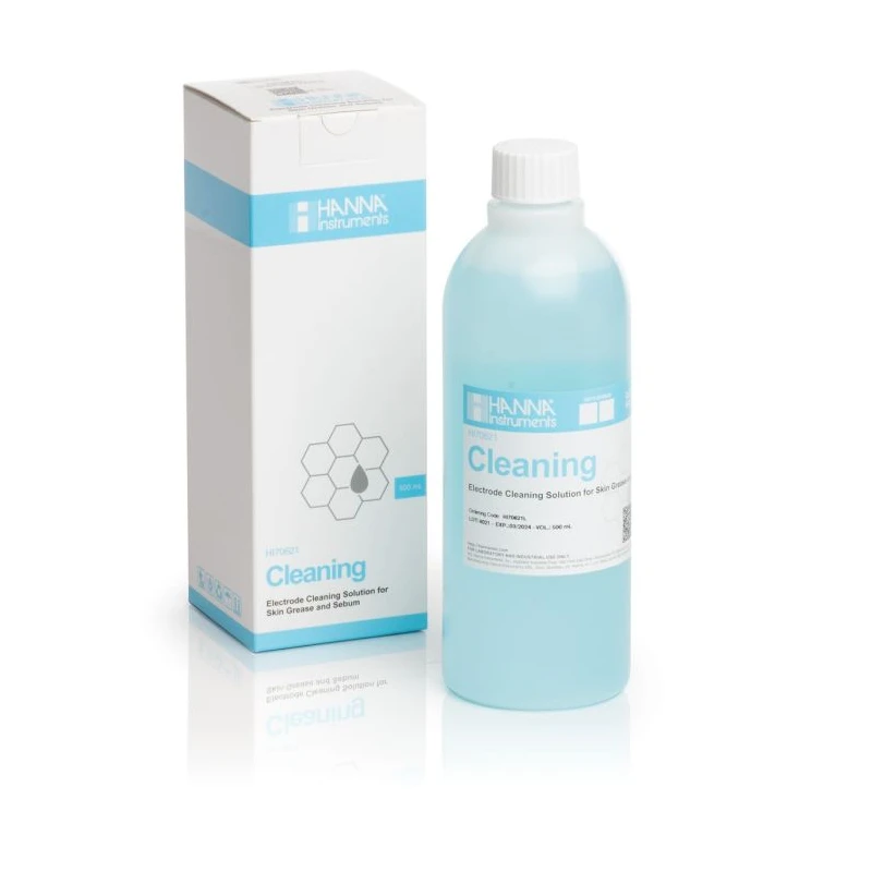 Cleaning Solution for Skin Grease and Sebum HI70621L 500 mL pH Electrode Cleaner | EnvMart