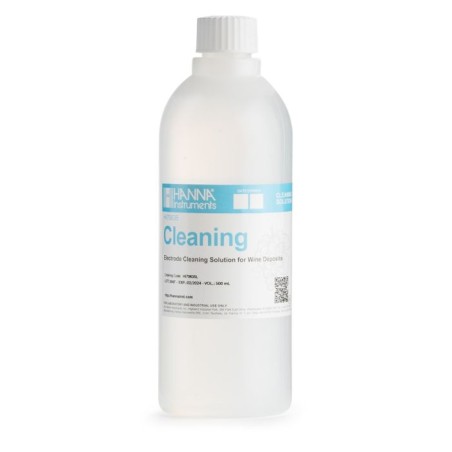 Hanna HI70635L Cleaning Solution for Wine Deposits, 500 mL Bottle | EnvMart