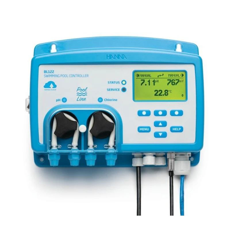 Cloud Enabled Swimming Pool Controller BL122, pH/ORP, Dosing Pump, Hanna Cloud | EnvMart