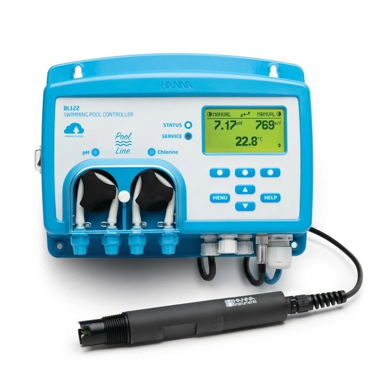 Cloud Enabled Swimming Pool Controller BL122, pH/ORP, Dosing Pump, Hanna Cloud | EnvMart