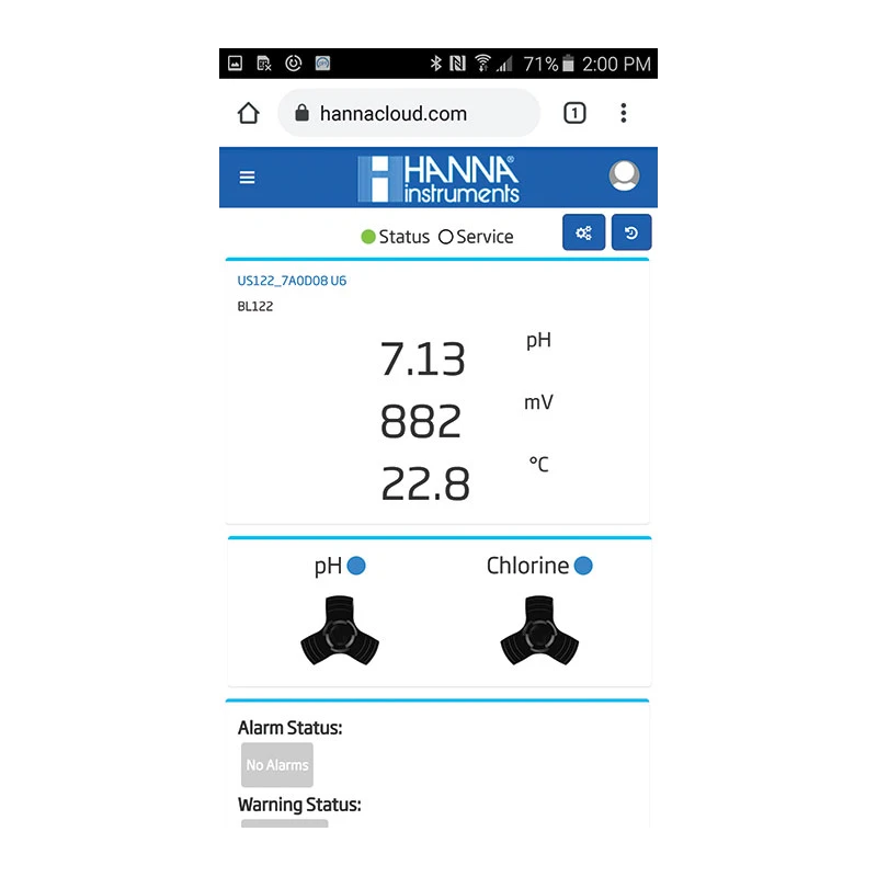 Cloud Enabled Swimming Pool Controller BL122, pH/ORP, Dosing Pump, Hanna Cloud | EnvMart