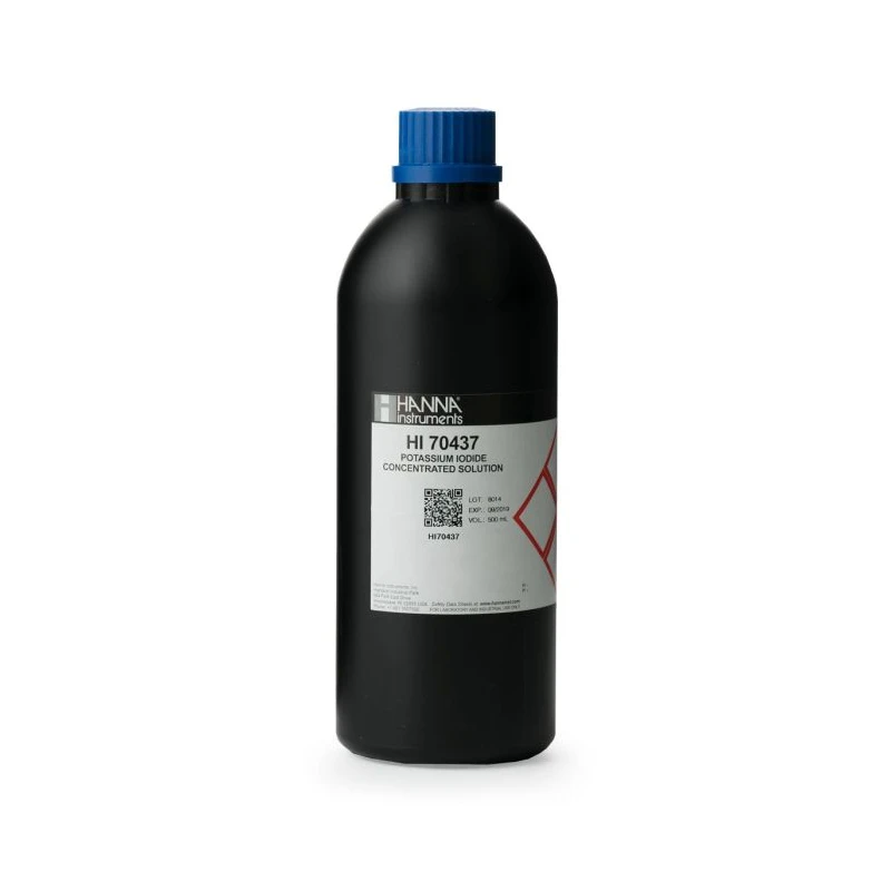 Hanna Instruments HI70437 Potassium Iodide Reagent 30% 500 mL Bottle | EnvMart