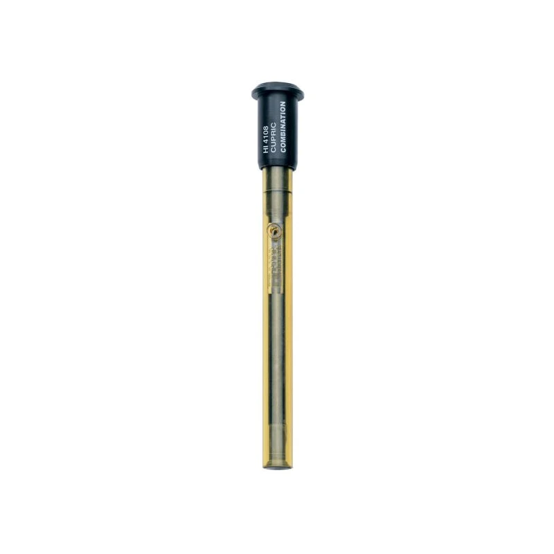 Copper Combination Ion-Selective Electrode HI4108, Solid State, 120 mm, BNC, 0.065–6,355 mg/L Cu²⁺ | EnvMart