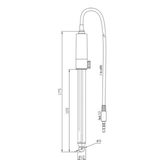 Hanna Digital Glass Body pH Electrode for Hydrocarbons and Solvents - HI10430
