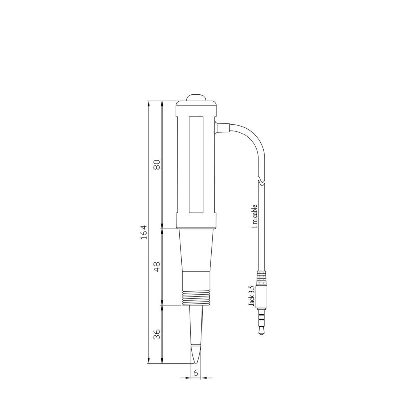 Foodcare FC2320 Digital PVDF Body pH Electrode for Meat Products, Temp Sensor | EnvMart