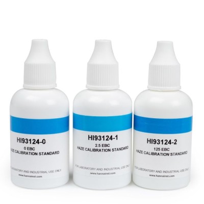 HI93124-03 EBC Haze Meter Calibration Standards, 0.0/2.5/125 EBC, 30 mL Bottles | EnvMart
