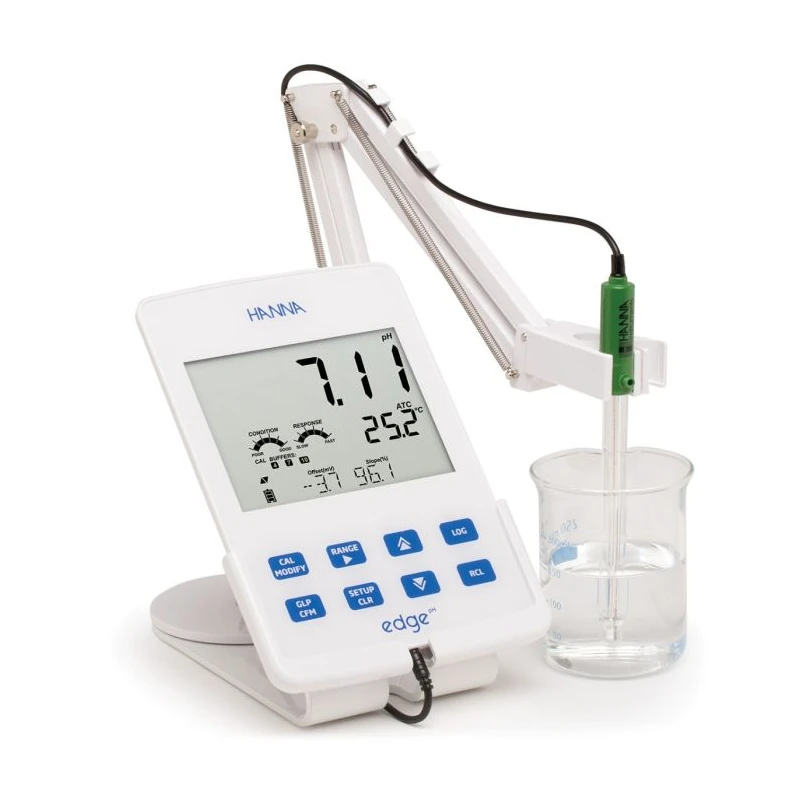 Hanna edge® HI2002 pH/ORP Meter, 5-Point Calibration, Touch Keypad | EnvMart