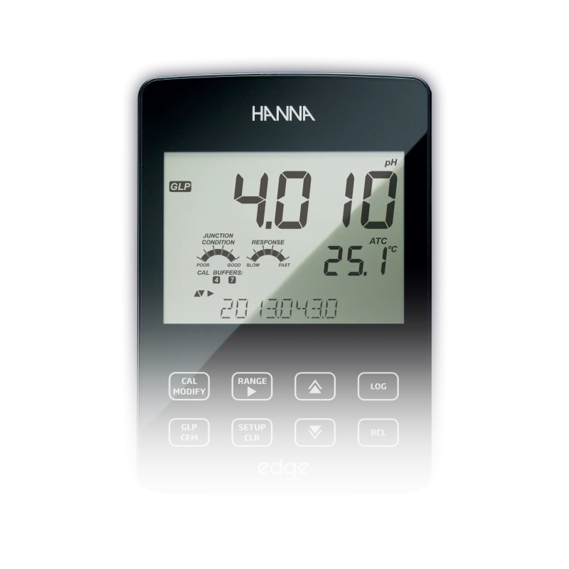 Hanna Instruments HI2030 edge EC Benchtop Meter, Conductivity/TDS/Salinity/Temperature | EnvMart