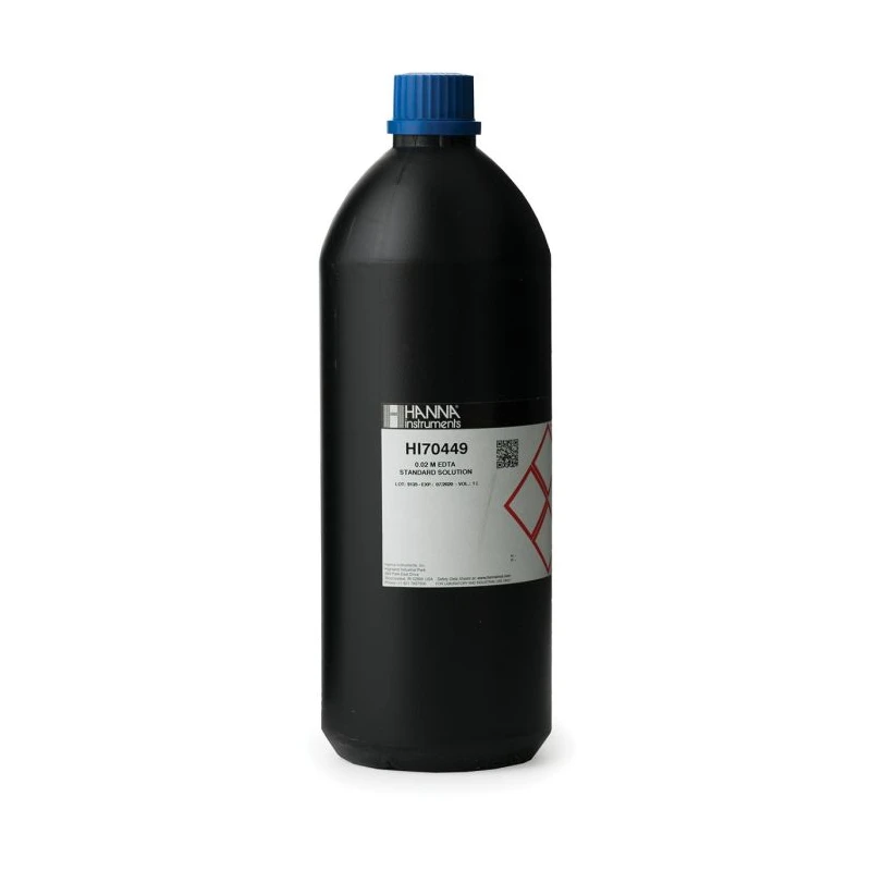 Hanna HI70449 EDTA 0.02M Titrant Solution 1 L Lab Complexometric Reagent | EnvMart