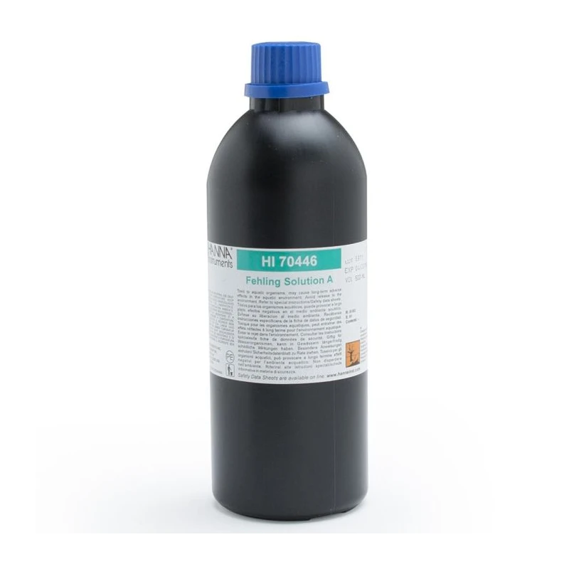Fehling Solution A HI70446, Copper Sulfate Redox Titration Reagent 500 mL | EnvMart