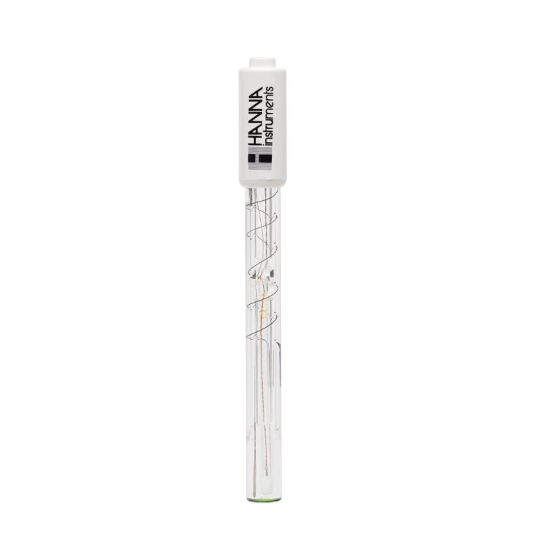Flat Tip pH Electrode HI14143/50 for Skin, Scalp, Surfaces, Quick Connect, Temperature Sensor | EnvMart