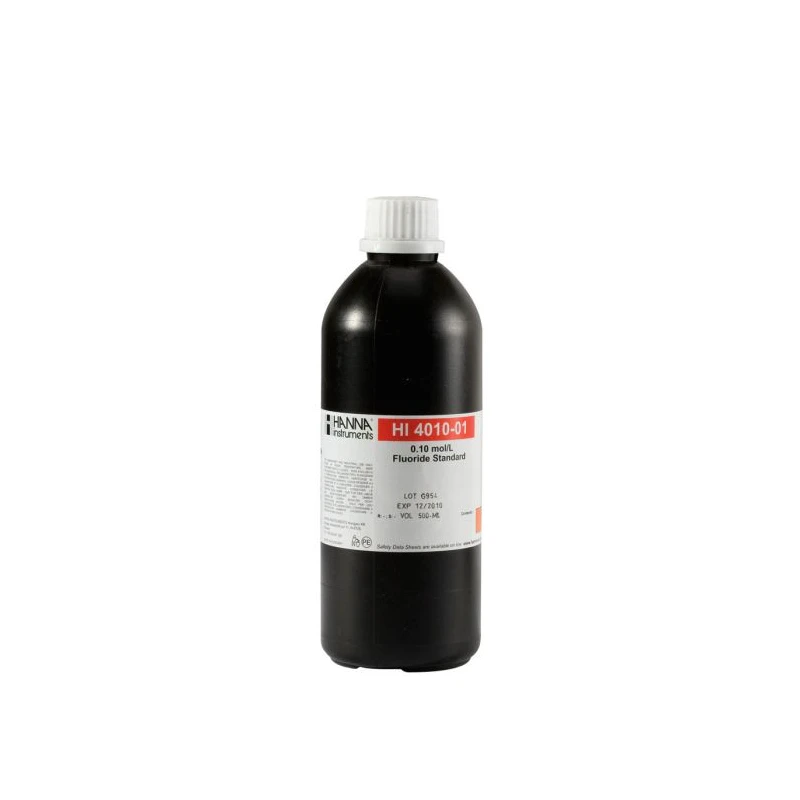 Fluoride ISE 0.1M Standard Solution HI4010-01, 500 mL, Laboratory Calibration | EnvMart