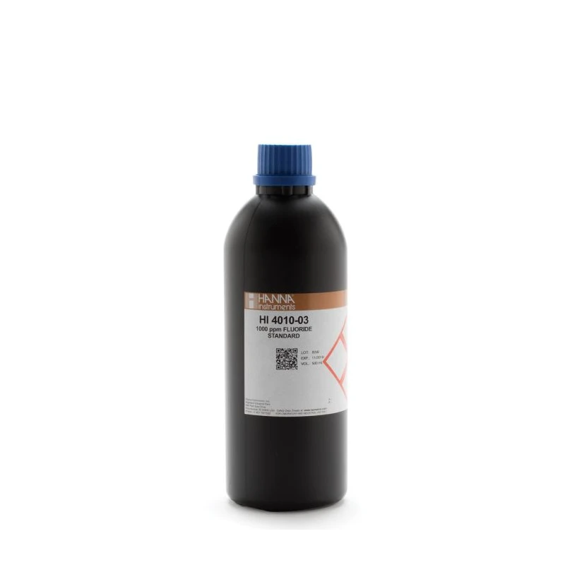 Hanna HI4010-03 Fluoride ISE 1000 ppm Standard Solution 500 mL | EnvMart