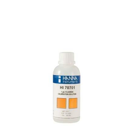 Fluoride Standard Solution HI70701M 1 g/L, 230 mL, Calibration Reference | EnvMart