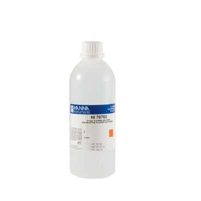Hanna HI70702L Fluoride Standard Solution 10 mg/L 500 mL | Laboratory ISE Calibration Standard | EnvMart