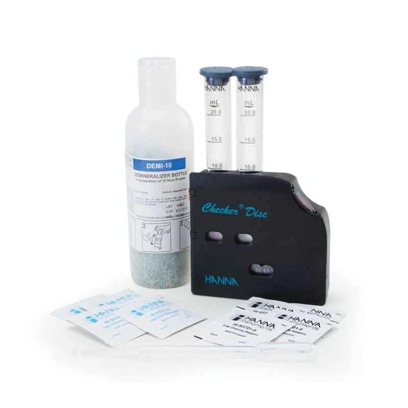 HI38017 Free and Total Chlorine Test Kit Low/Medium Range, 200 Tests | EnvMart