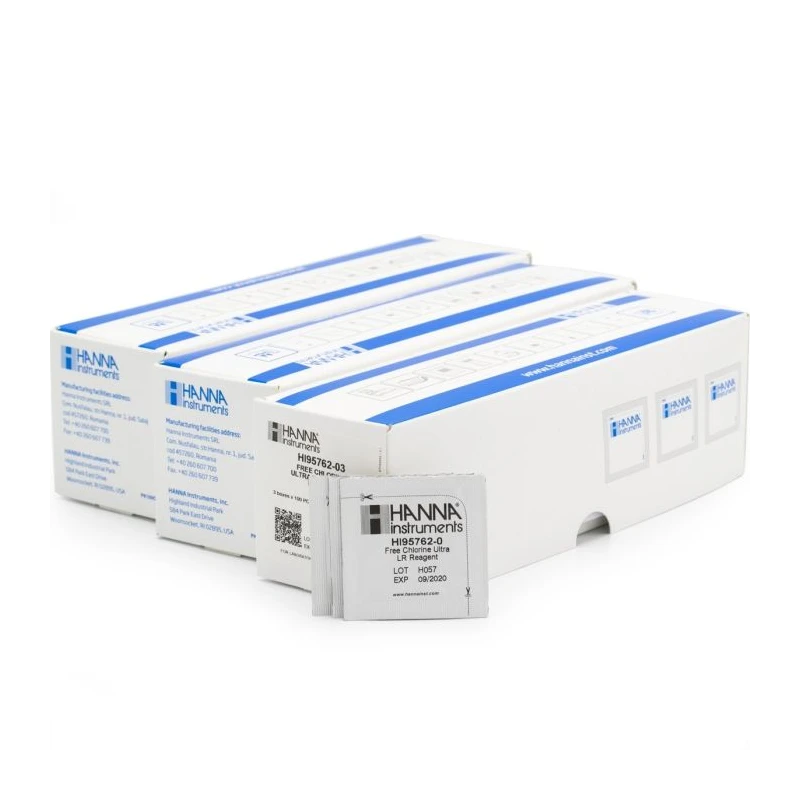 HI95762-03 Free Chlorine Ultra Low Range Reagents, 300 Tests for HI96762 Photometer | EnvMart