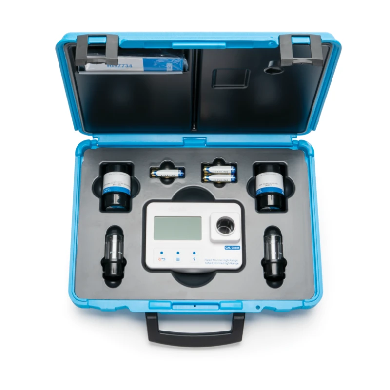 Free & Total Chlorine High Range Portable Photometer HI97734C, 0.00–10.00 mg/L, Lab Kit | EnvMart