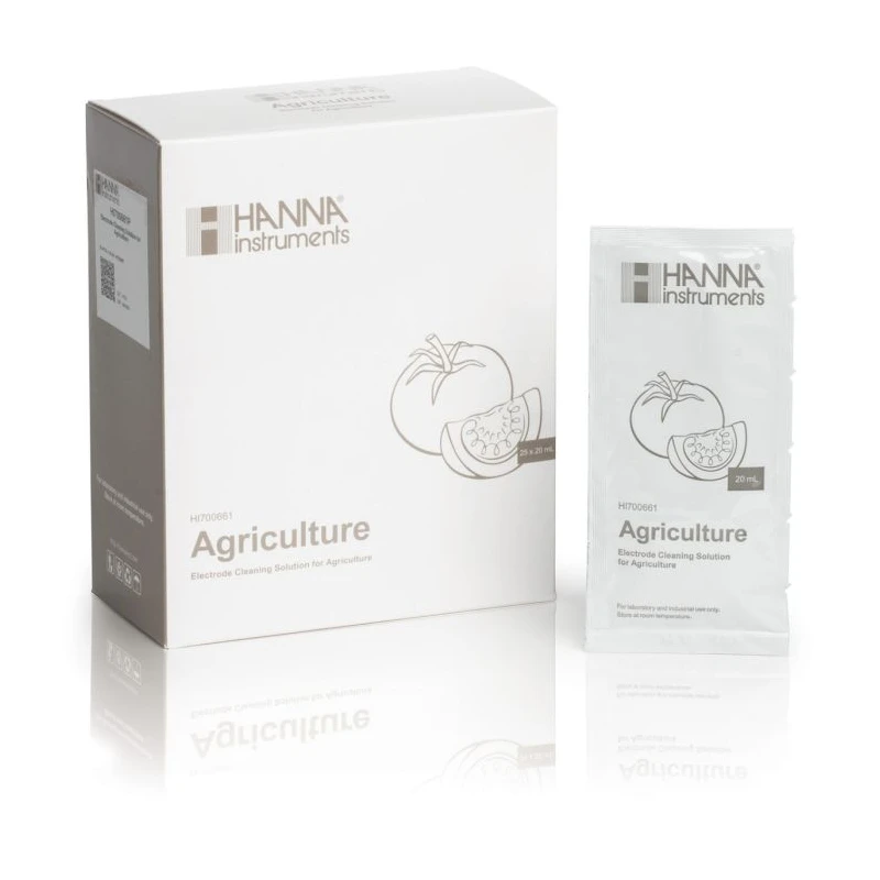 HI700661P General Purpose Cleaning Solution for pH Electrodes, Agriculture, 25x20 mL Sachets | EnvMart