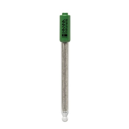 Glass Body pH Half-Cell Electrode HI2111B, BNC Connector, High Temp Glass | EnvMart