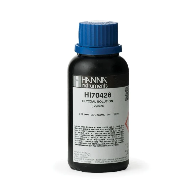 Hanna HI70426 Glyoxal Solution Reagent 40%, 100 mL for Titrations | EnvMart