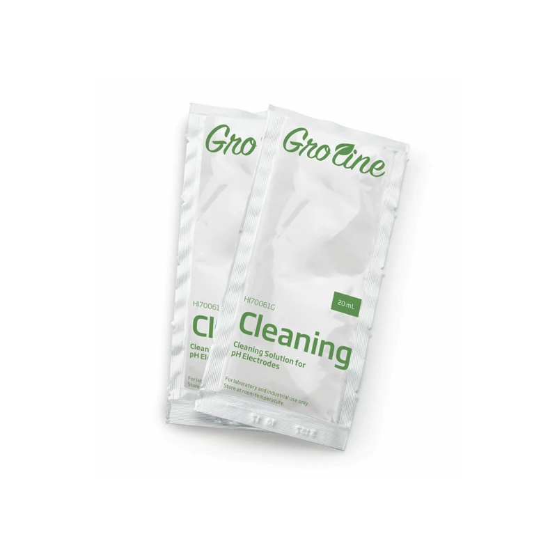 GroLine HI70061G General Purpose Cleaning Solution for pH Electrodes, 25 x 20 mL Sachets | EnvMart