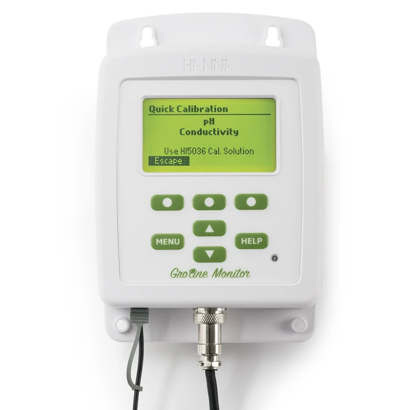 GroLine HI981421 Monitor for Hydroponic Nutrients, pH/EC/TDS, USB, IP65 | EnvMart