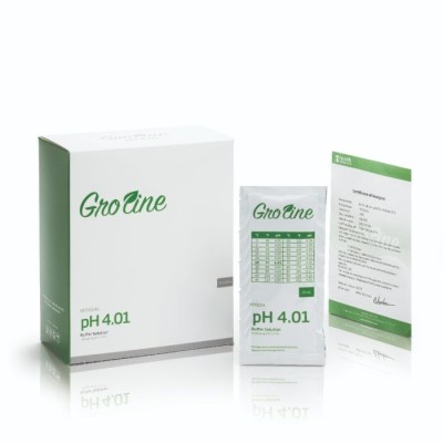 GroLine HI70004G pH 4.01 Buffer Calibration Sachets 25x20mL | EnvMart