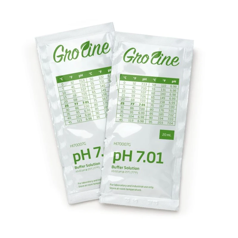 GroLine HI70007G pH 7.01 Buffer Sachets with Certificate of Analysis, 25 x 20 mL | EnvMart
