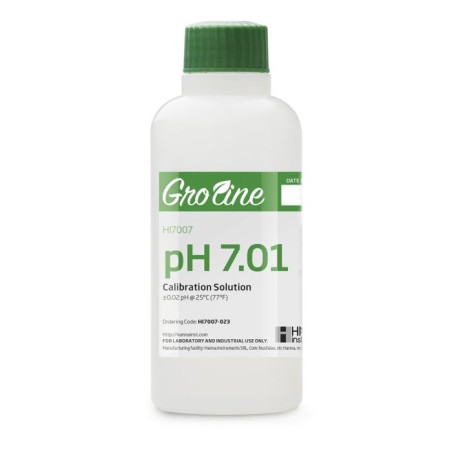 GroLine HI7007-023 pH 7.01 Buffer Solution, 230 mL, Certificate of Analysis | EnvMart