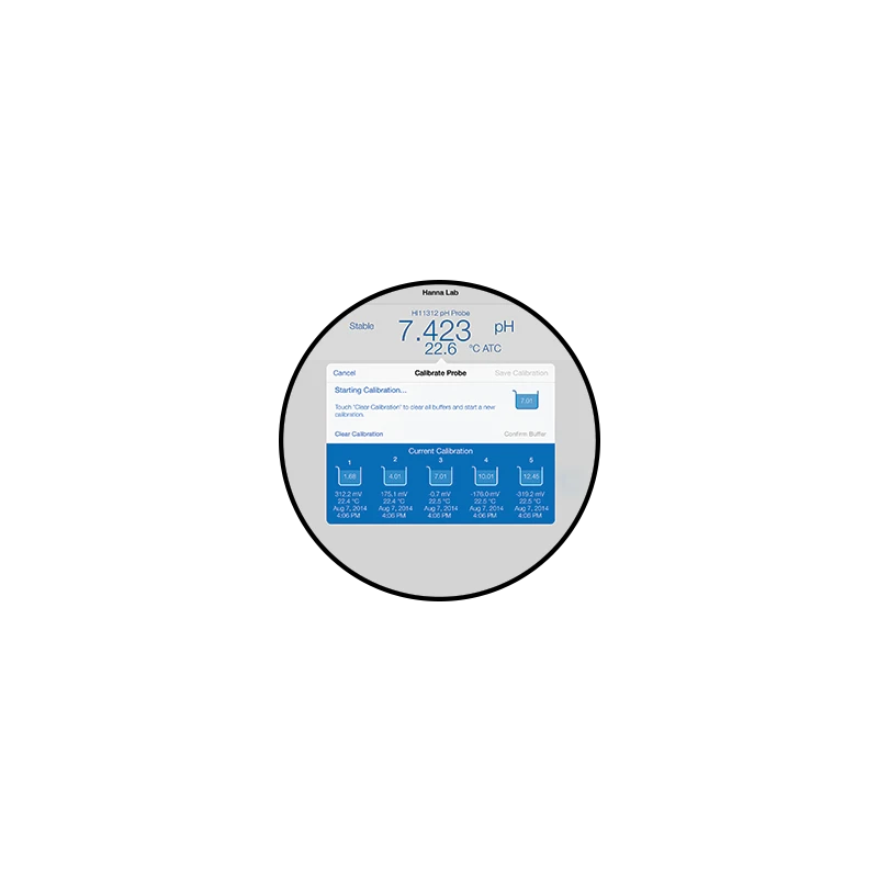 Hanna Instruments HI11102 HALO Bluetooth Glass pH Electrode, Double Junction, Gel Filled | EnvMart