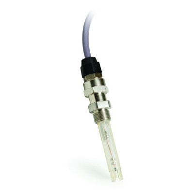 In-line Conductivity Probe HI7638 with NTC Sensor, Four Ring Platinum, PEI Body for Immersion | EnvMart