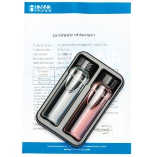 HI718-11 Iodine Checker HC Calibration Check Set, 1.0 ppm Standard with Certificate of Analysis | EnvMart