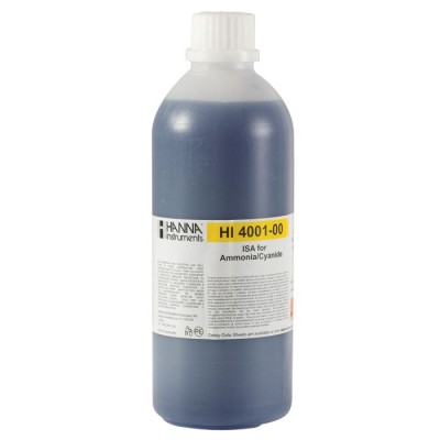 Ionic Strength Adjuster HI4001-00 | 500 mL Alkaline ISA Solution for Ammonia/Cyanide ISEs | EnvMart
